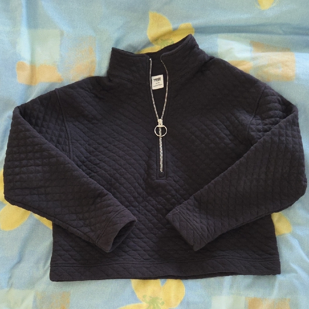 Smash + Tess 1/4 Zip Quilted Sweater